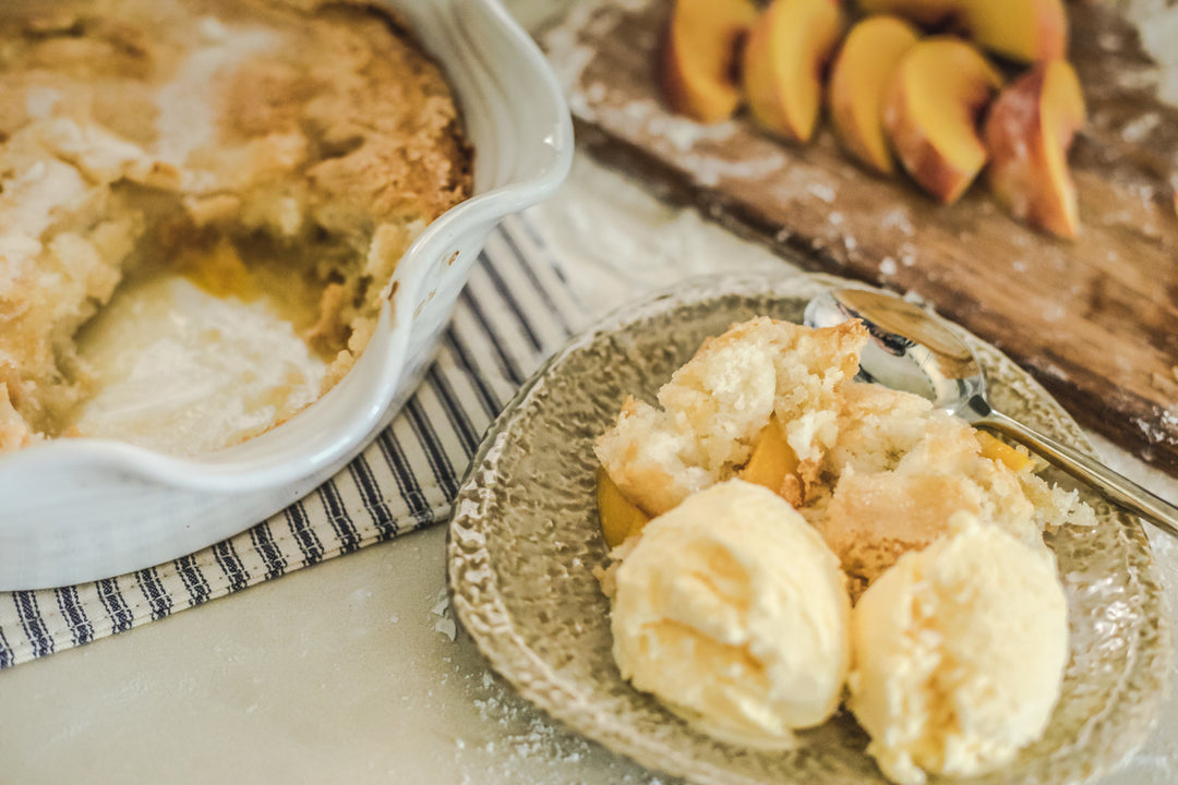 Magic Peach Cobbler Recipe