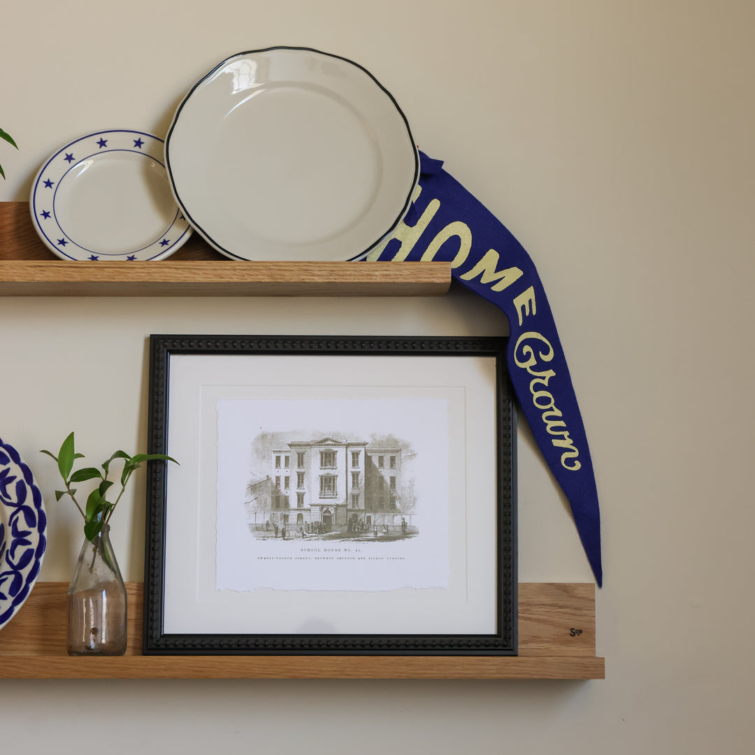 White Oak Floating Shelf