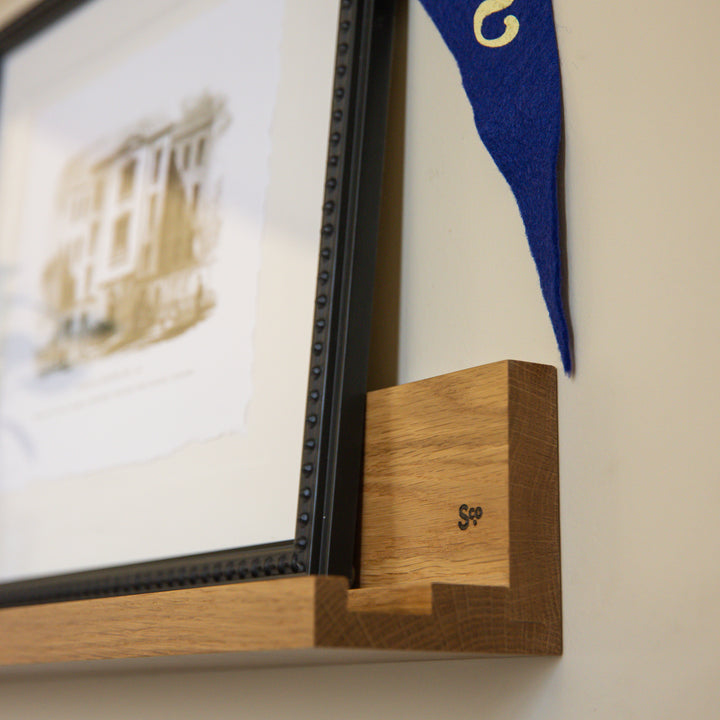 White Oak Floating Shelf