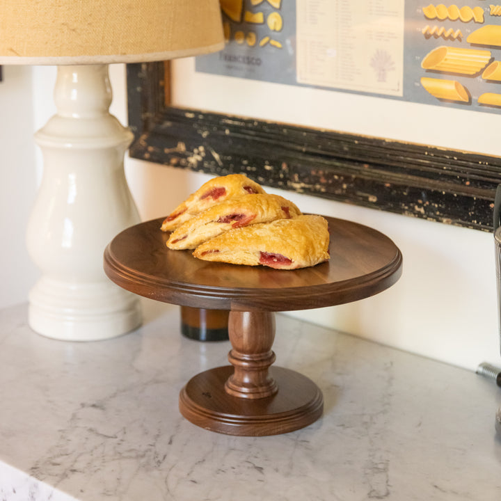 Walnut Cake Stand