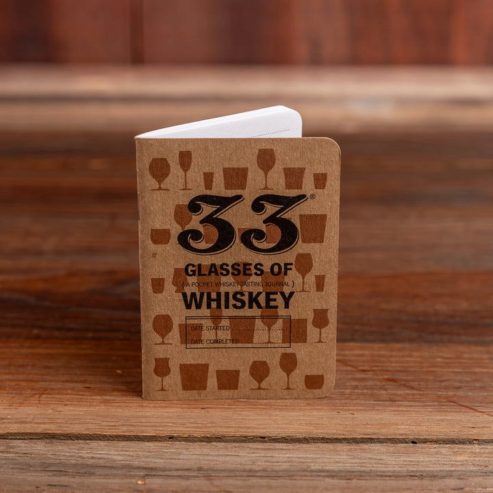 33 Glasses of Whiskey Tasting Notebook