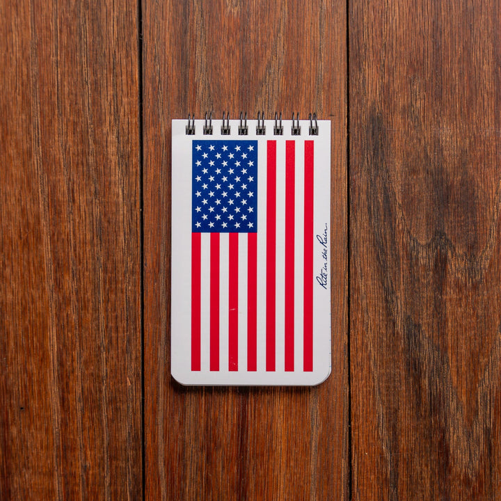 American Flag Top Spiral Notebook