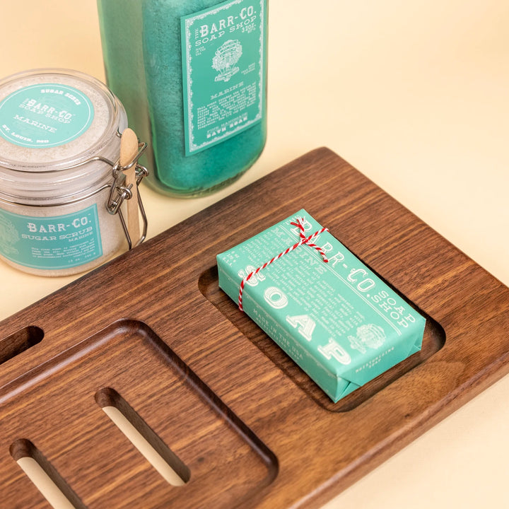 Walnut Slotted Bath Caddy