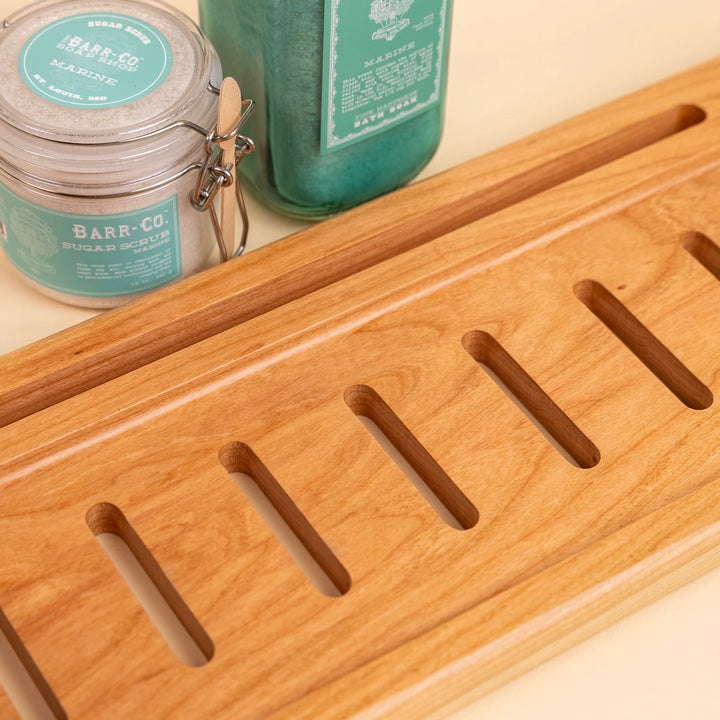 Cherry Slotted Bath Caddy