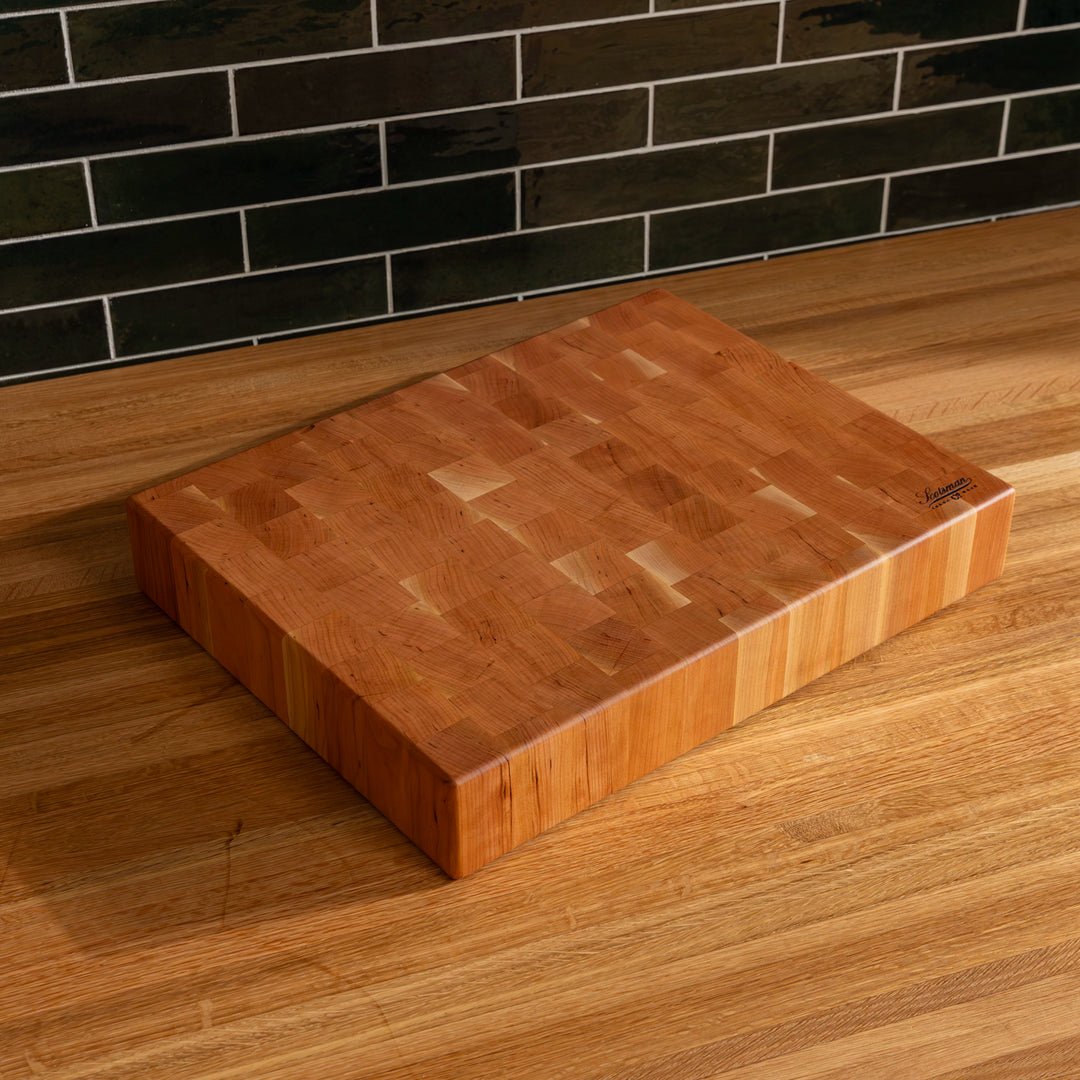 Cherry End Grain Rectangle Butcher Block