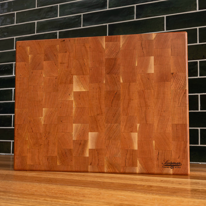 Cherry End Grain Rectangle Butcher Block