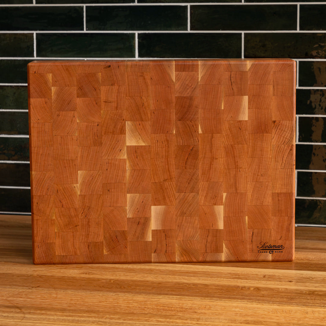 Cherry End Grain Rectangle Butcher Block