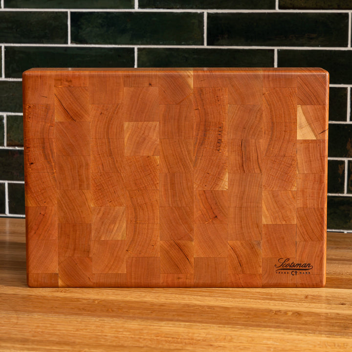 Cherry End Grain Rectangle Butcher Block