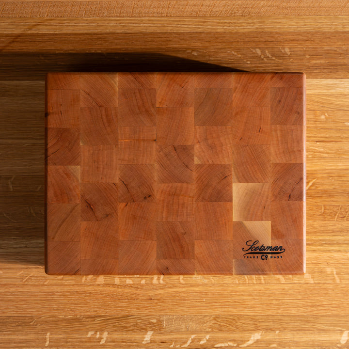 Cherry End Grain Rectangle Butcher Block