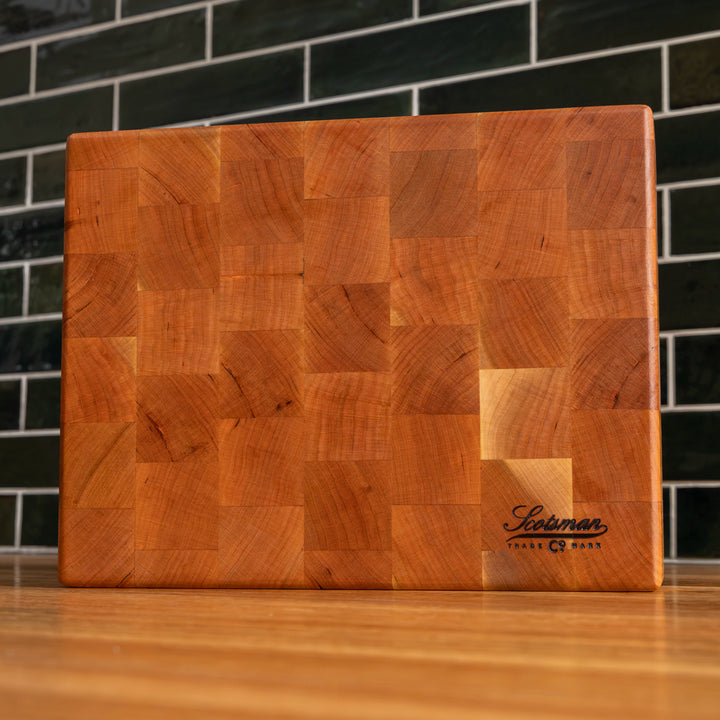 Cherry End Grain Rectangle Butcher Block