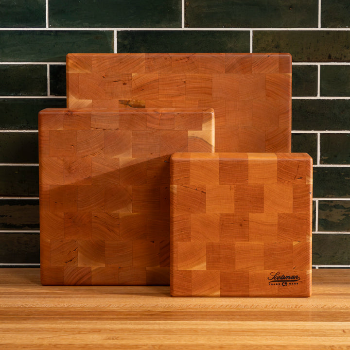 Cherry End Grain Square Butcher Block