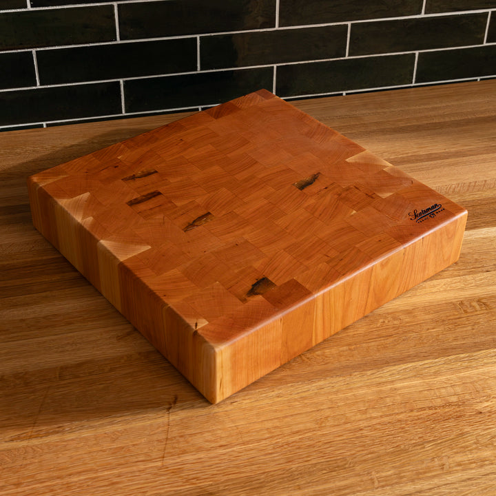 Cherry End Grain Square Butcher Block