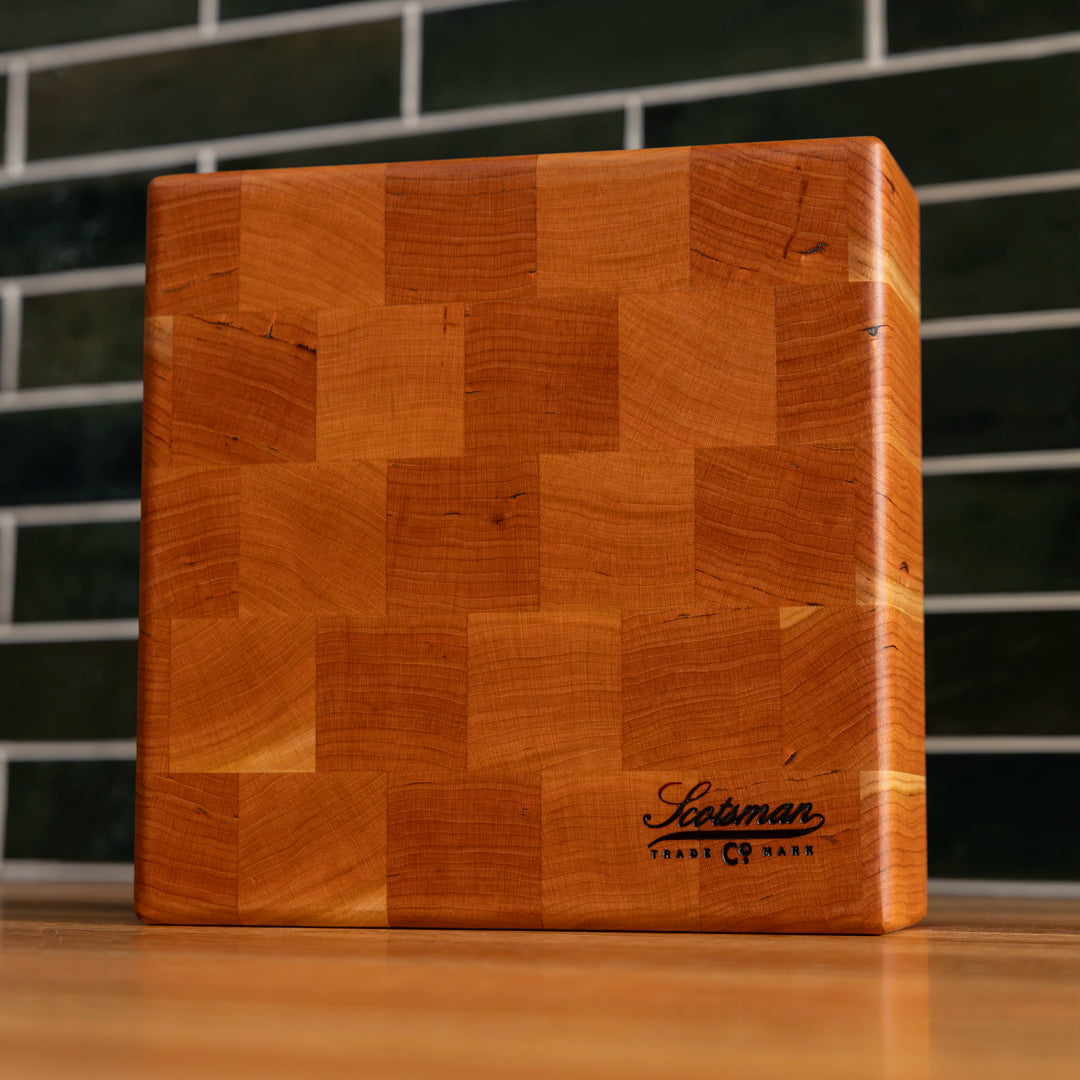 Cherry End Grain Square Butcher Block