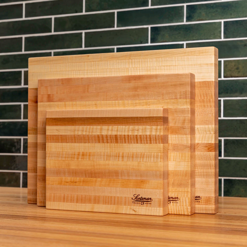 Curly Maple Eased Edge Butcher Block