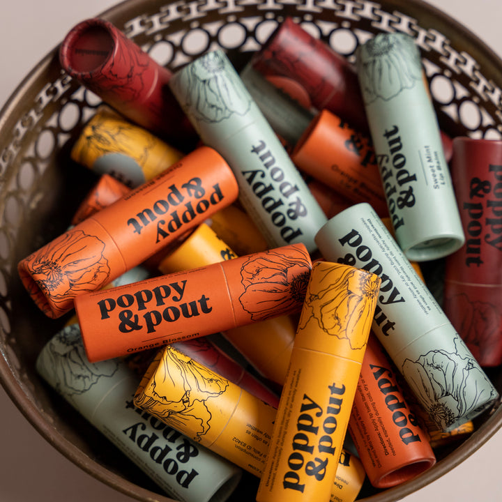 Poppy & Pout Orange Blossom Lip Balm