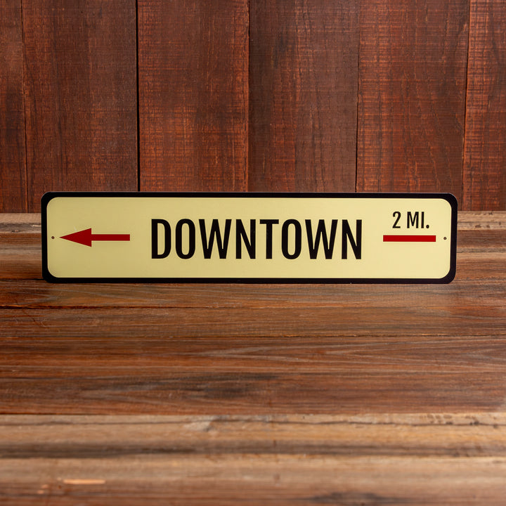 Downtown Mileage Sign