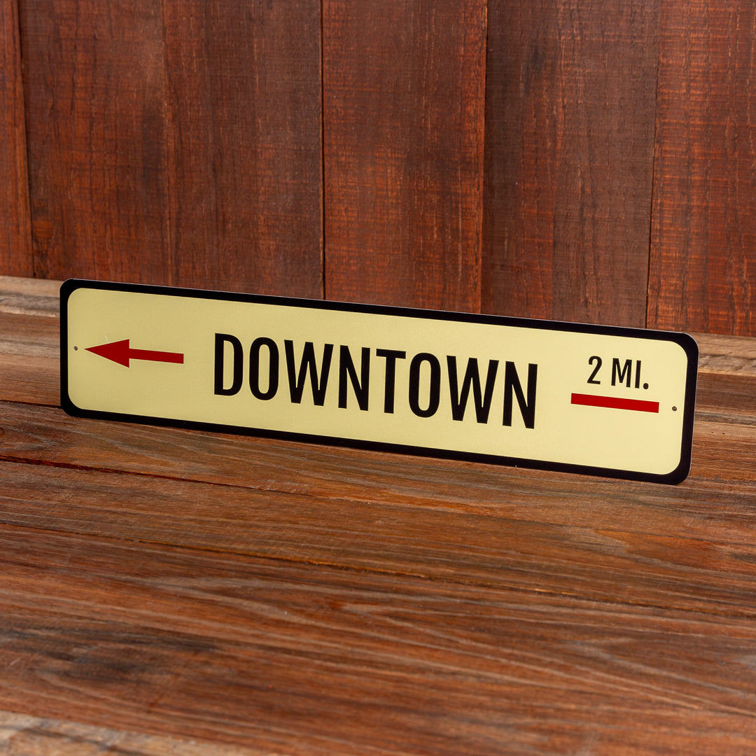 Downtown Mileage Sign