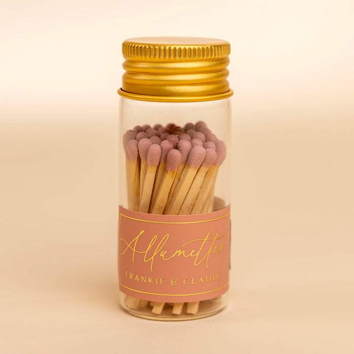 Dusty Rose Allumette Match Jar