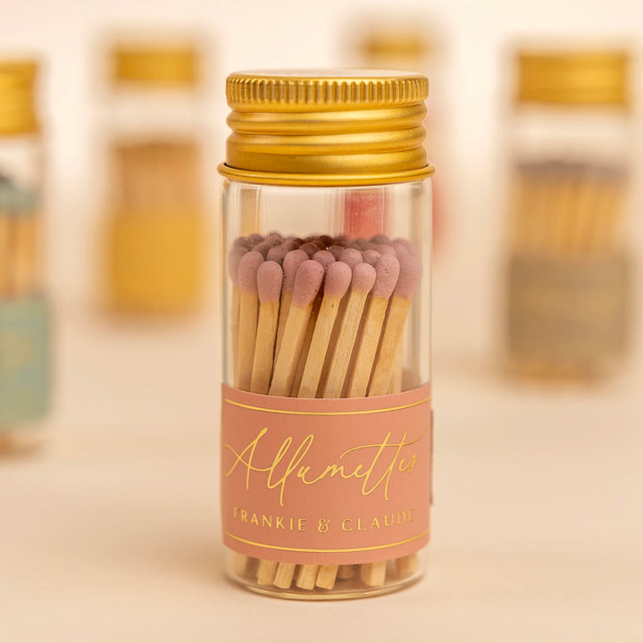 Dusty Rose Allumette Match Jar