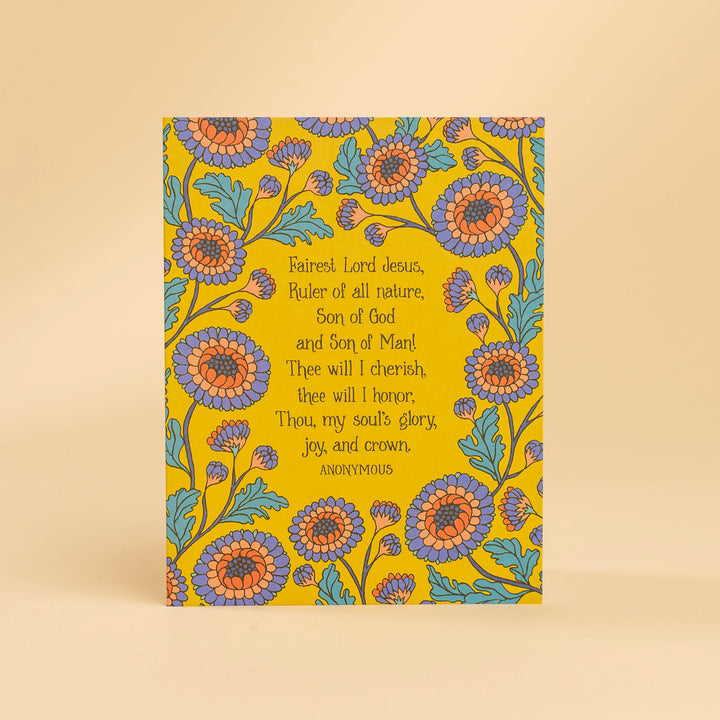 Fairest Lord Jesus Hymn Greeting Card