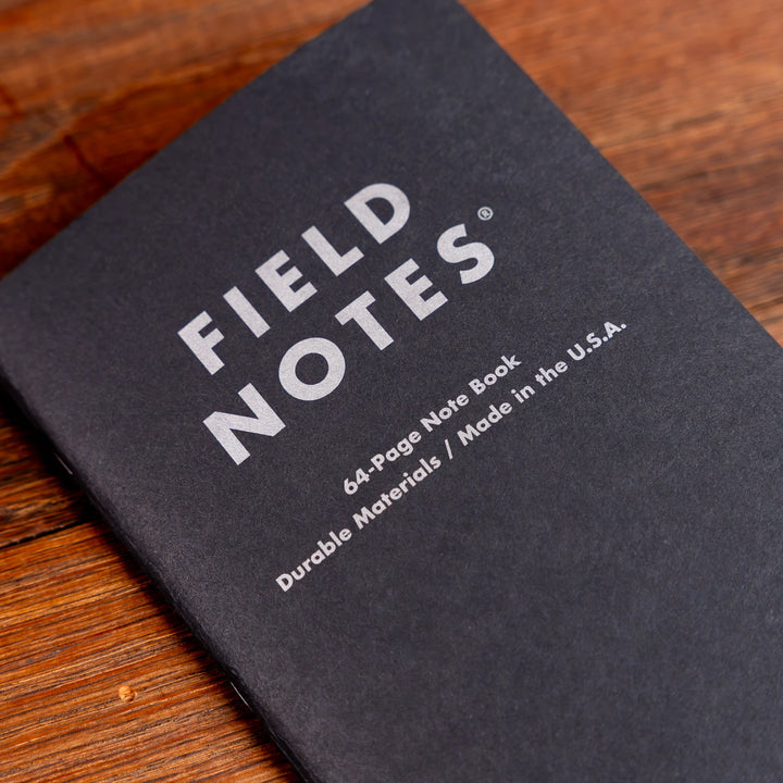 Field Notes Pitch Black Notebook