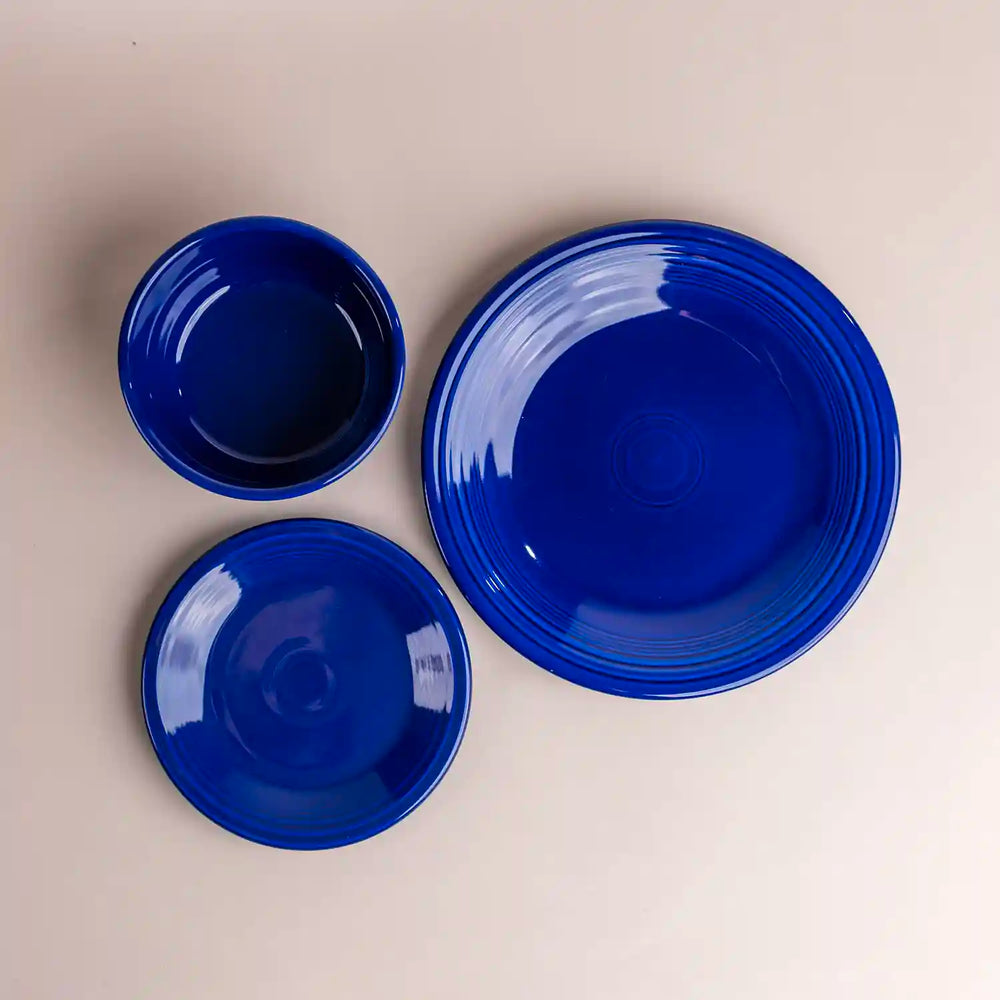 Fiesta twilight blue dinner plate salad plate and gusto bowl