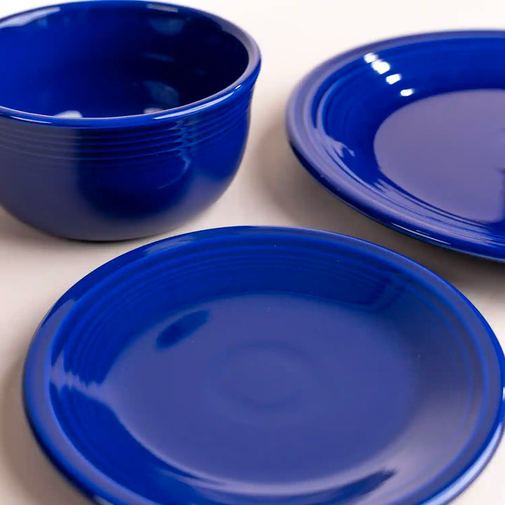 Fiesta twilight blue dinner plate salad plate and gusto bowl