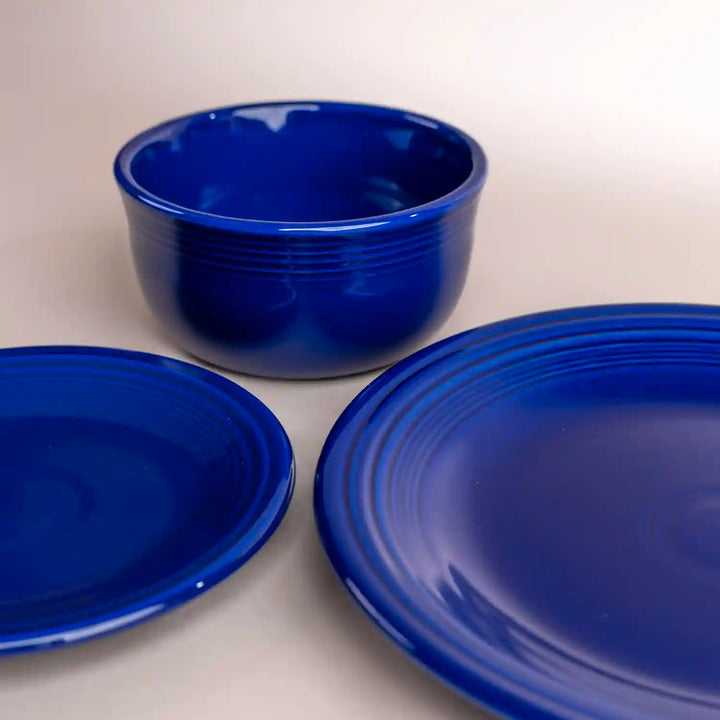 Fiesta twilight blue dinner plate salad plate and gusto bowl