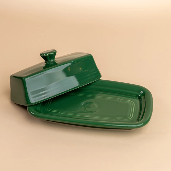 Jade Covered Butter Dish