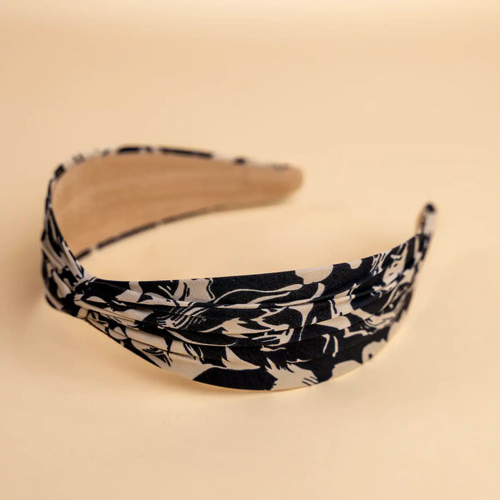 Mallories Black Abstract Headband