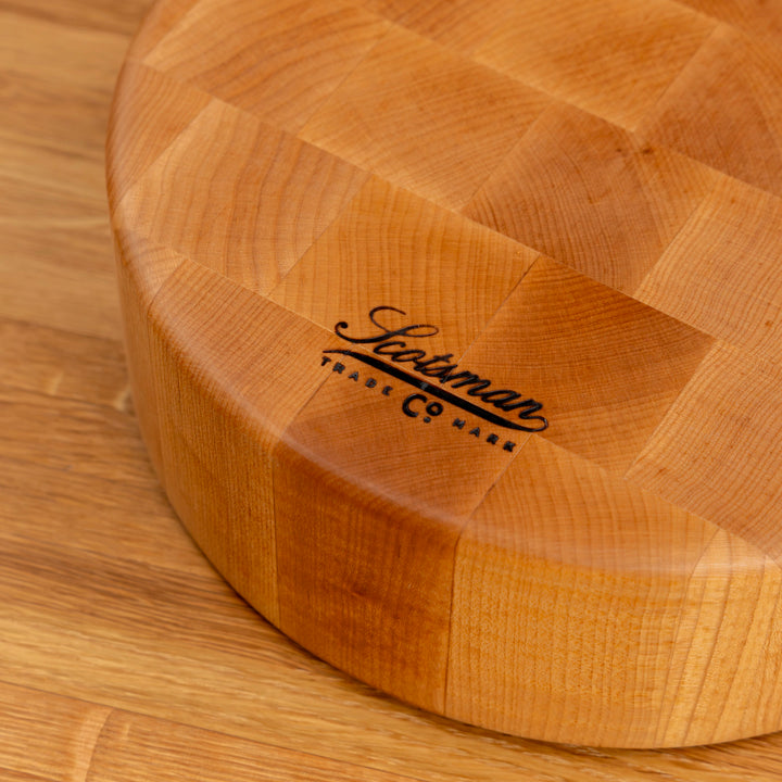 Maple End Grain Round Butcher Block