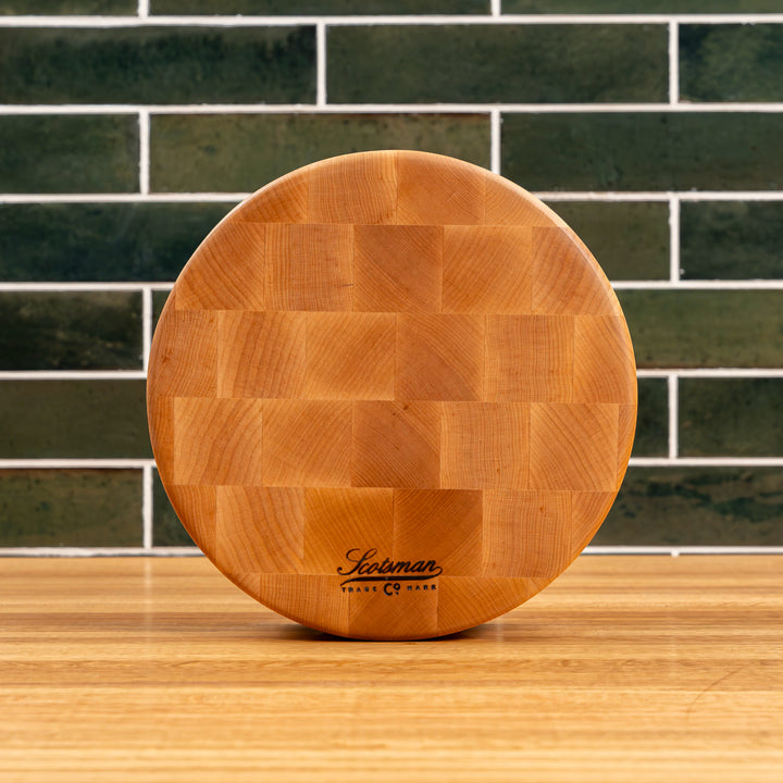 Maple End Grain Round Butcher Block