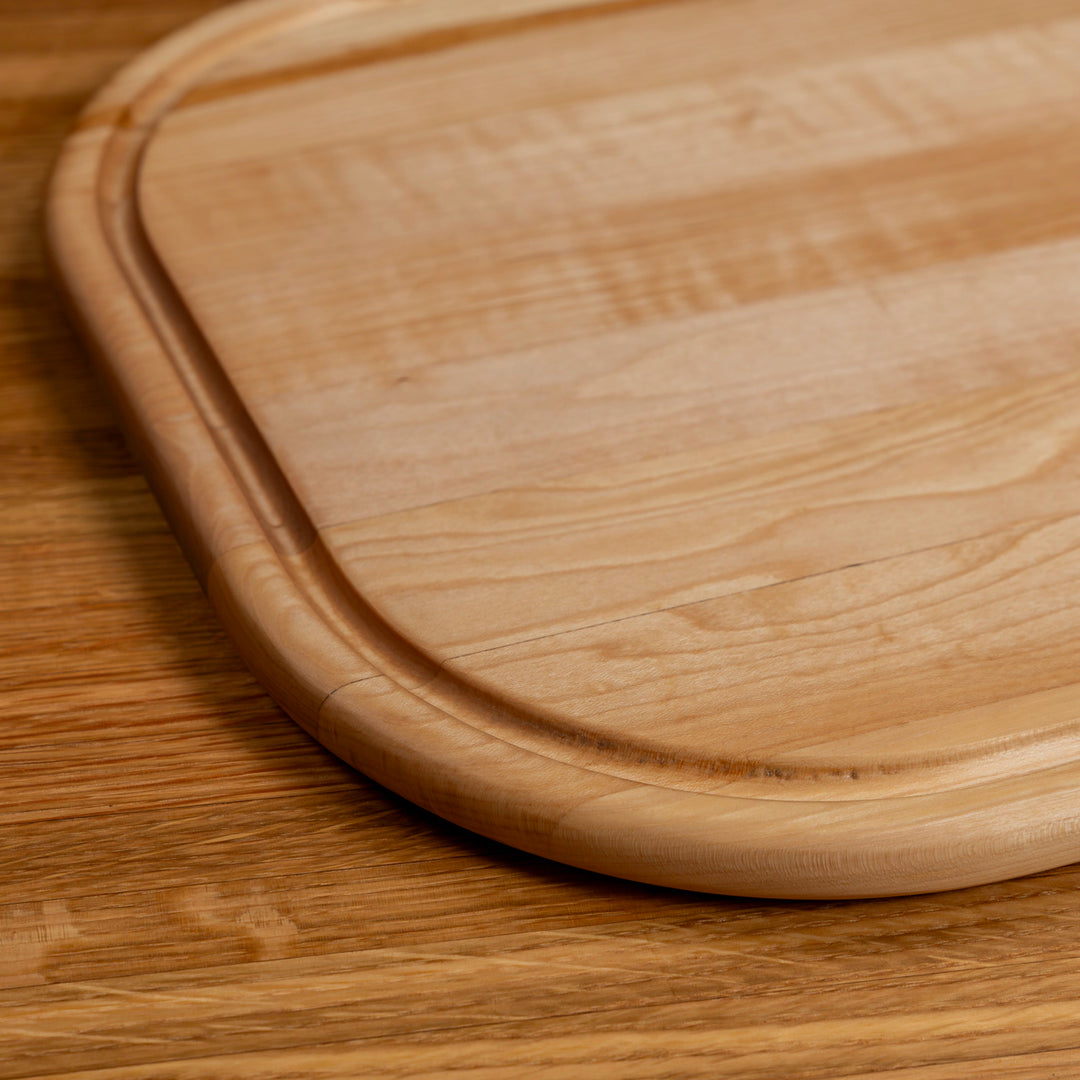 Maple Rectangle Serving Board with Juice Groove