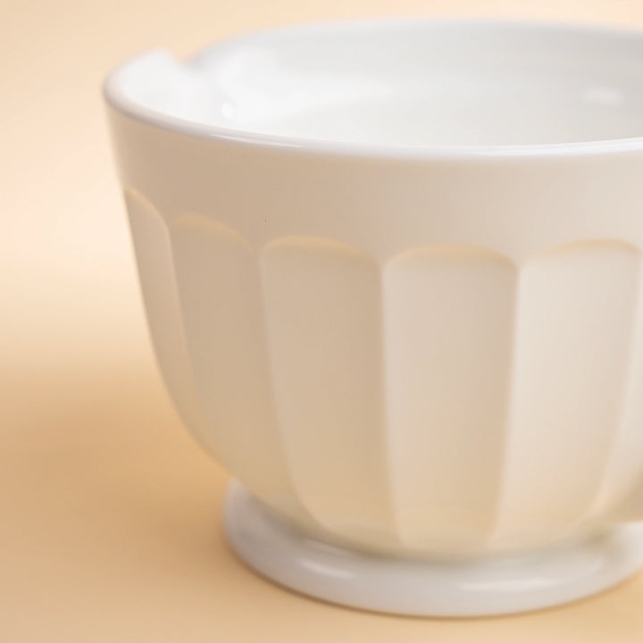 Milk Glass Panel Batter Bowl