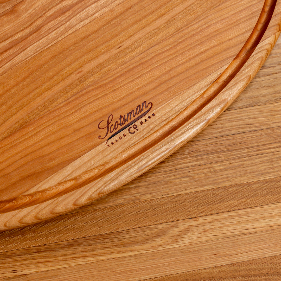 Cherry Oval Serving Board with Juice Groove