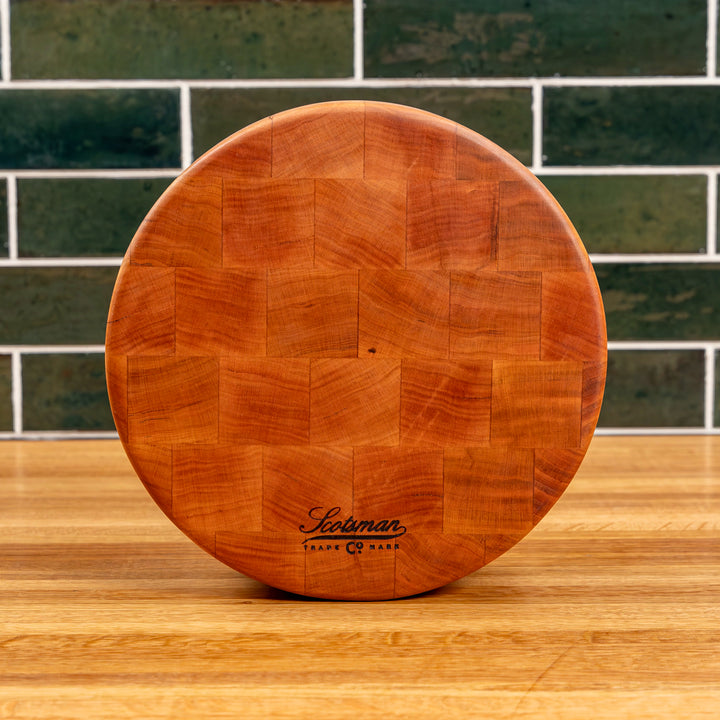 Cherry End Grain Round Butcher Block