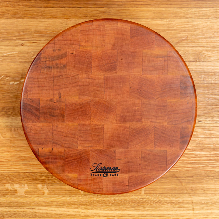 Cherry End Grain Round Butcher Block