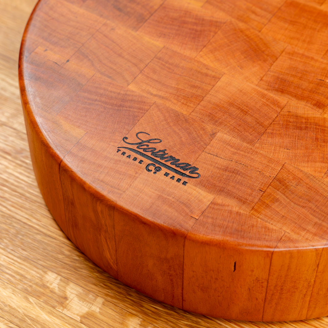 Cherry End Grain Round Butcher Block