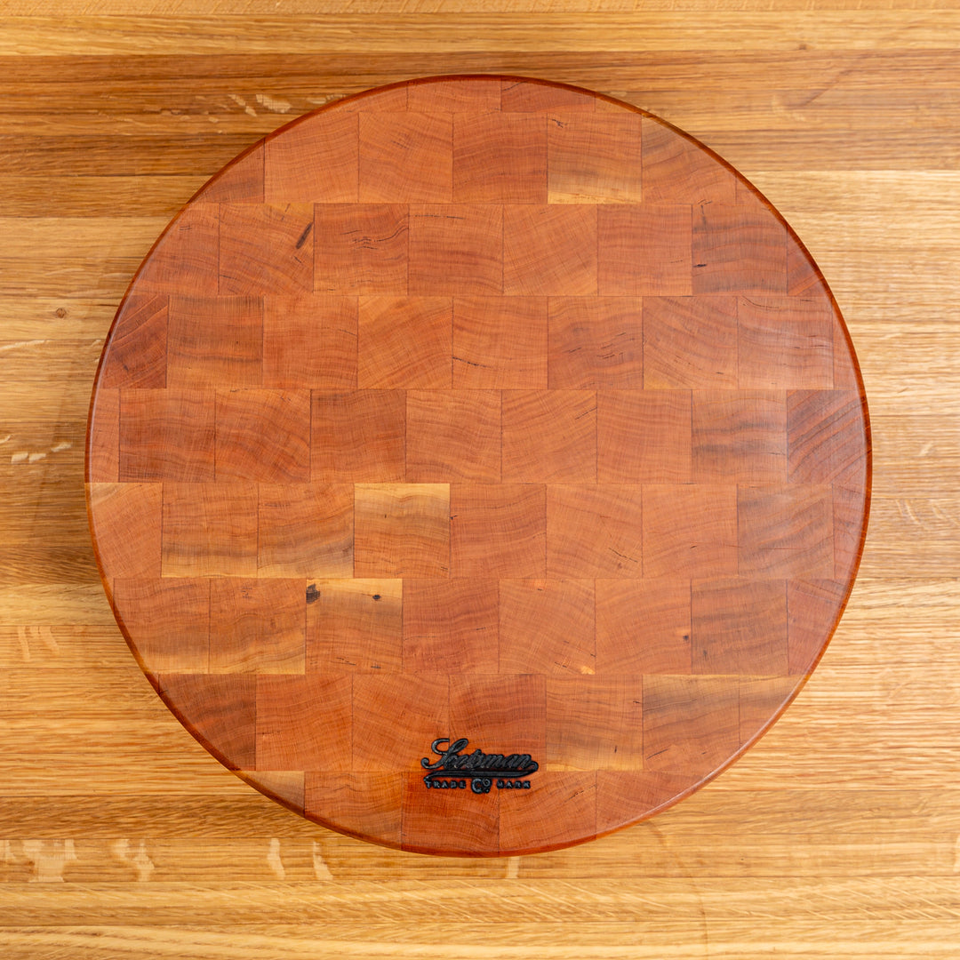 Cherry End Grain Round Butcher Block