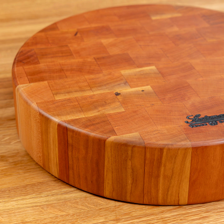 Cherry End Grain Round Butcher Block