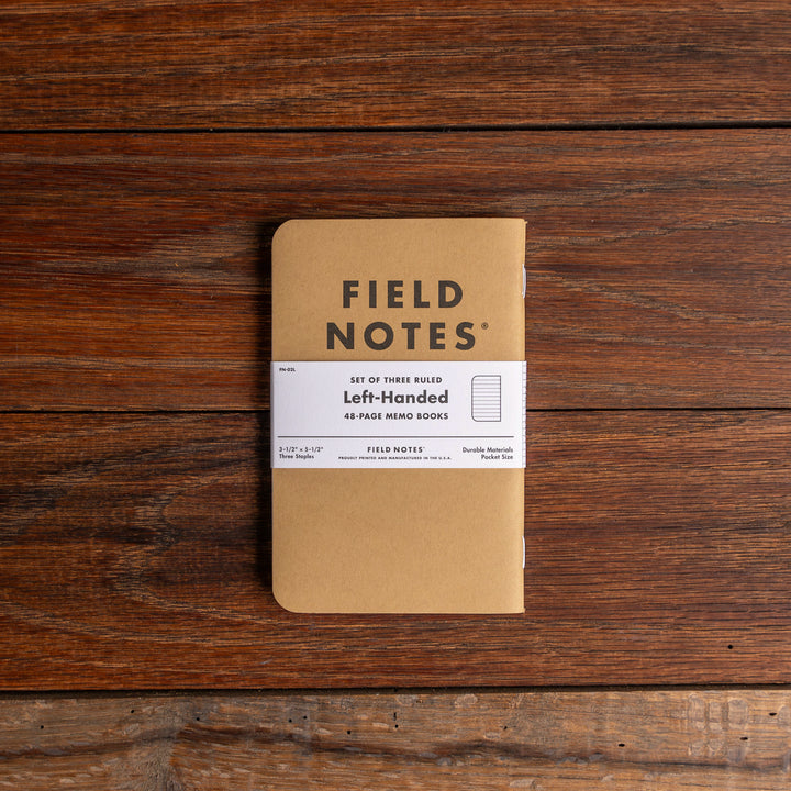 Original Kraft Left Handed Field Notes