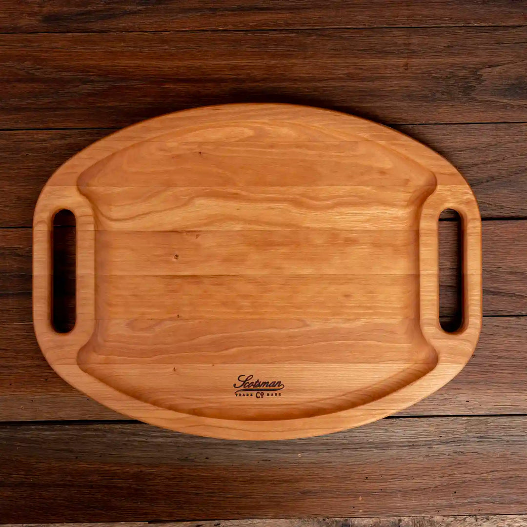 Cherry Oval Barbecue Board.