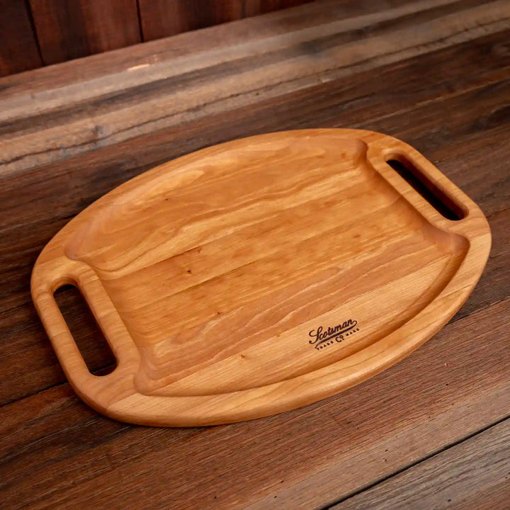 Cherry Oval Barbecue Board.