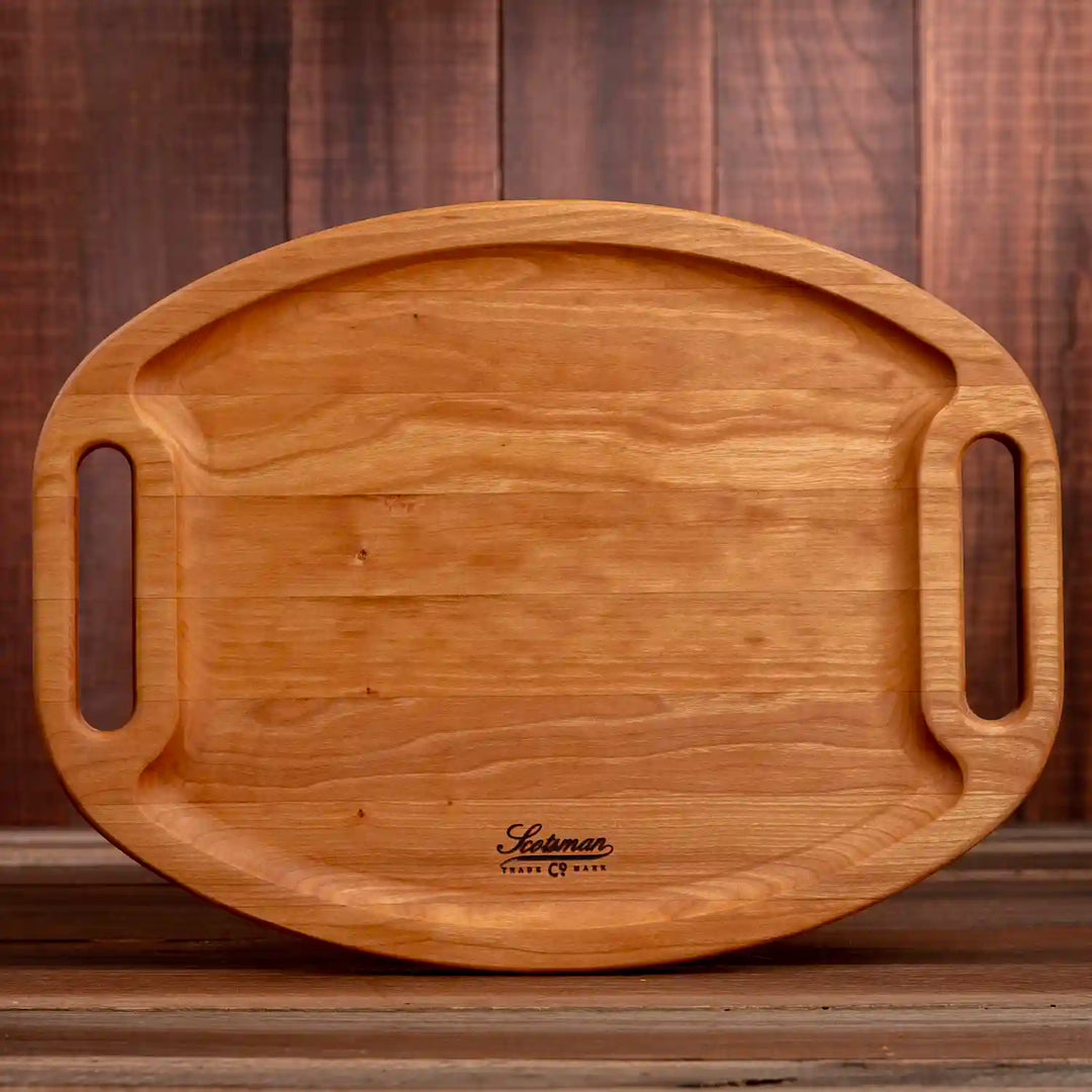 Cherry Oval Barbecue Board.