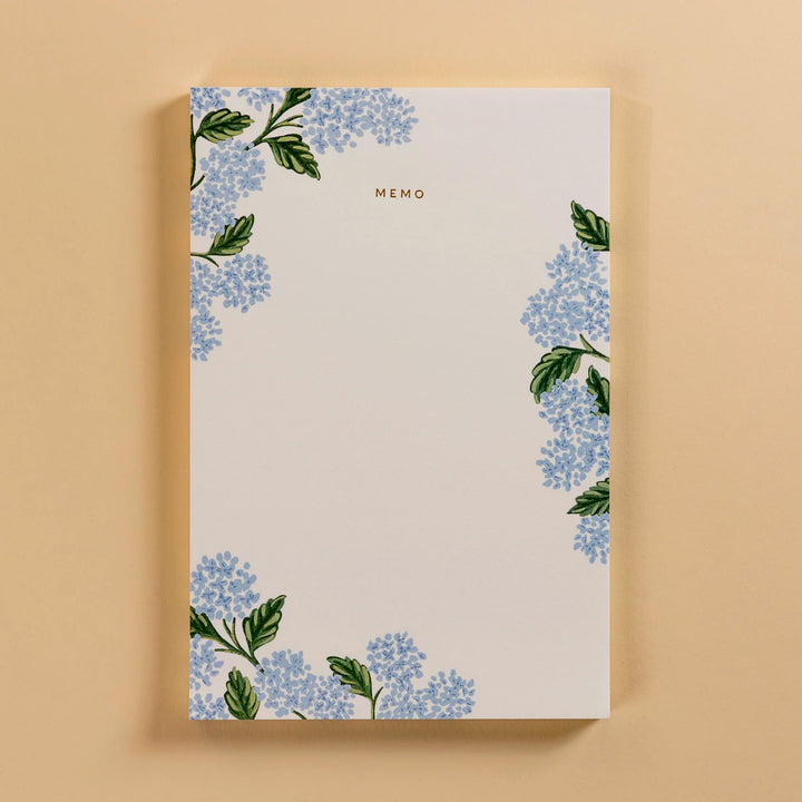 Rifle Paper Co. Hydrangea Large Memo Notepad