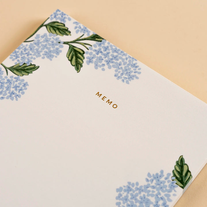 Rifle Paper Co. Hydrangea Large Memo Notepad