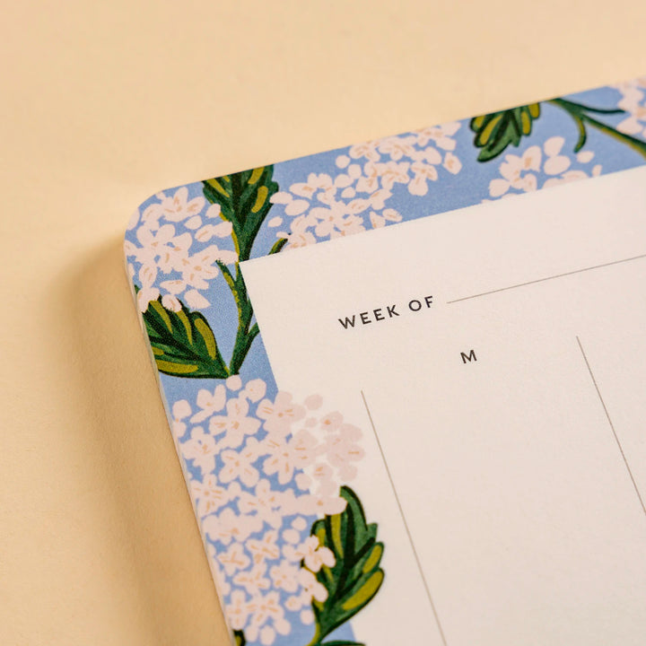 Rifle Paper Co. Hydrangea Weekly Desk Pad