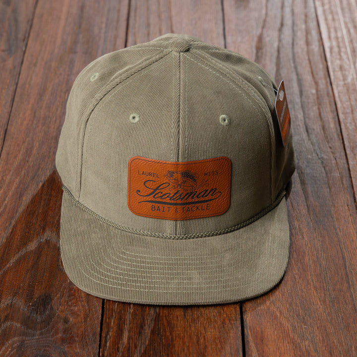 SCo. Bait & Tackle Leather Patch Cap