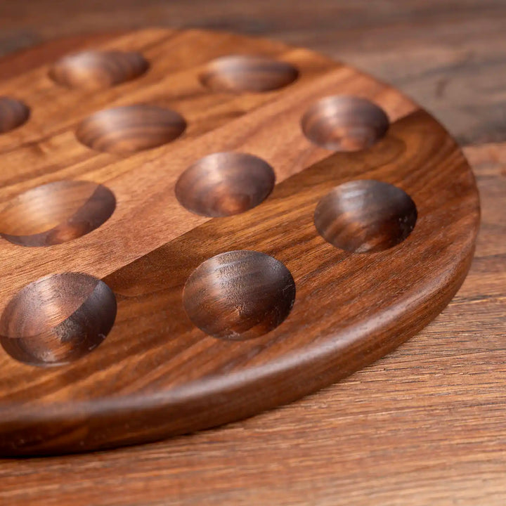 Walnut Deviled Egg Tray | 12 egg