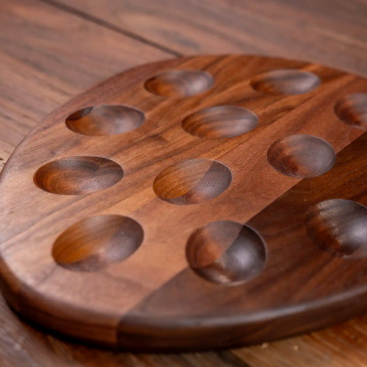 Walnut Deviled Egg Tray | 12 egg